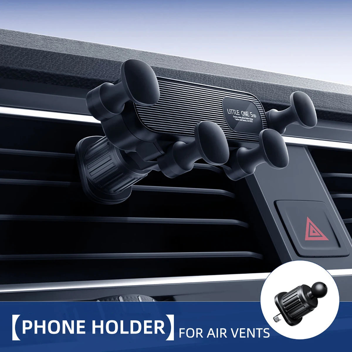 Gravity Car Phone Holder for 4.7-7 Inch Mobile Phone Car Air Vent Phone Mount Universal Shockproof GPS Clip Smartphone Stand