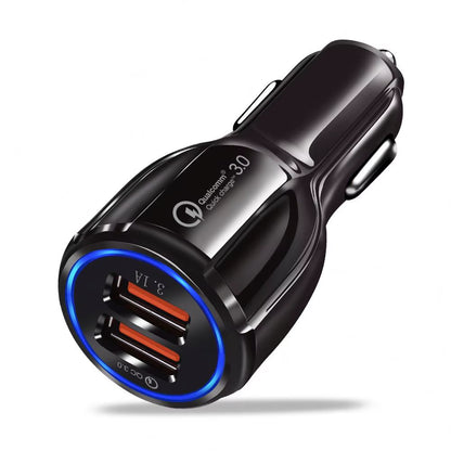 High Quality Quick Charge QC3.0 Dual Two USB a Ports Car Charger with Large Stocks