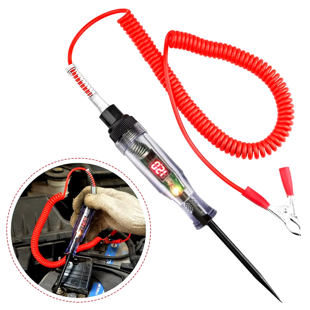  Circuit Tester Auto 6V 24V Tools Car Diagnostic Probe Test Pen Light Bulb Electric Measuring Pen Tools